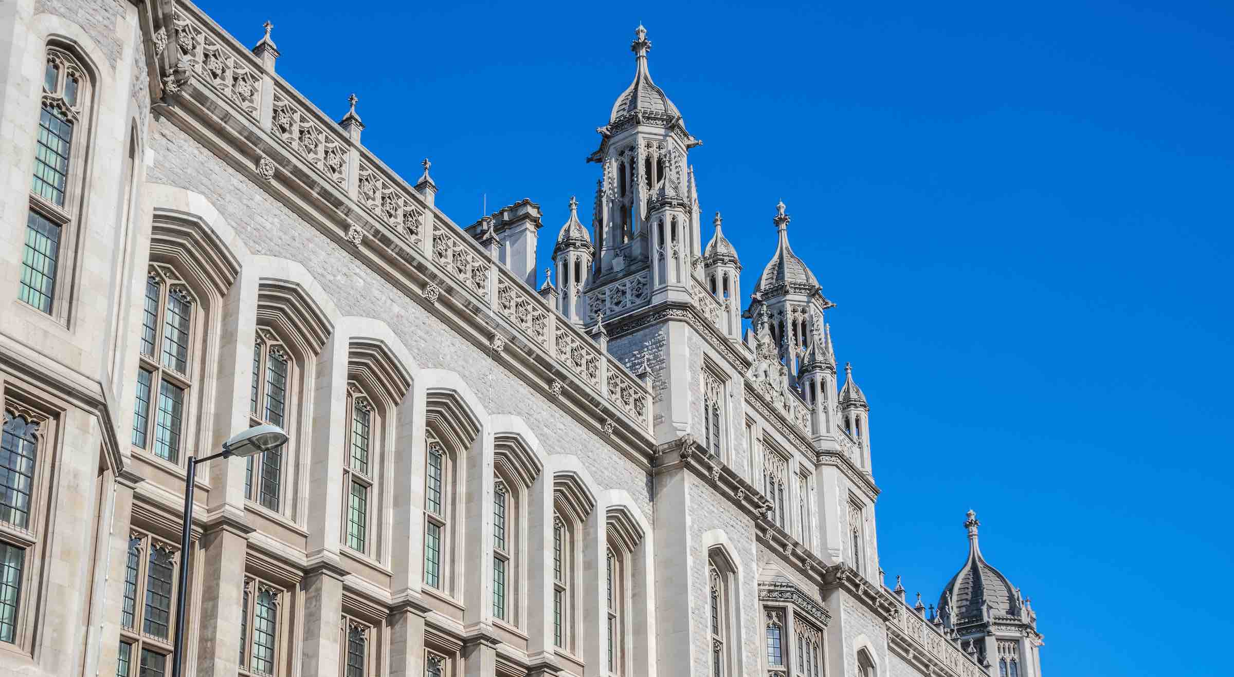 View of King's College London campus buildings, a host venue for London Summer Schools this summer