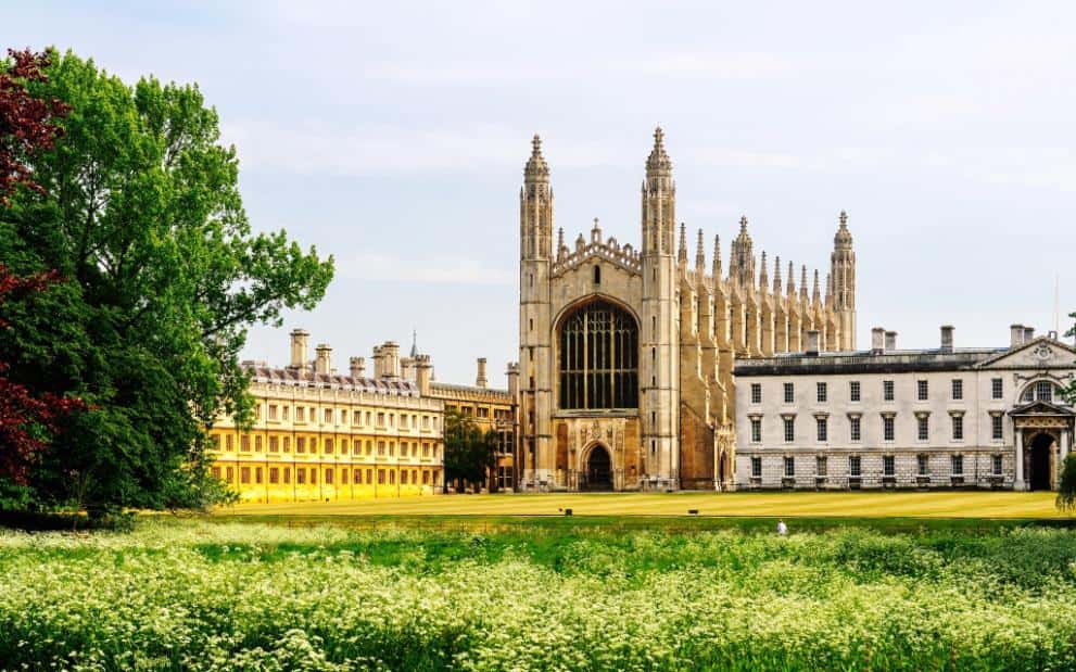 King's College Cambridge views across a green lawn, a host venue for Cambridge Summer Schools